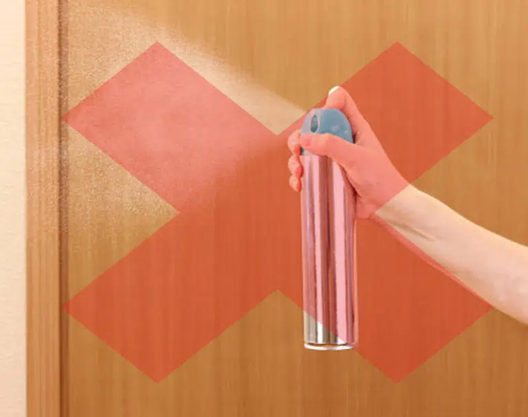 spray parfum pulvérisateur désodorisant d'intérieur pollution