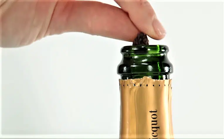 raisin sec dans le champagne pour préserver les bulles
