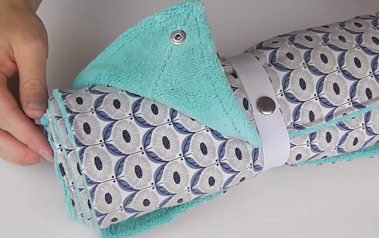 rouleau d'essuie tout enti&egrave;rement en lingettes lavables