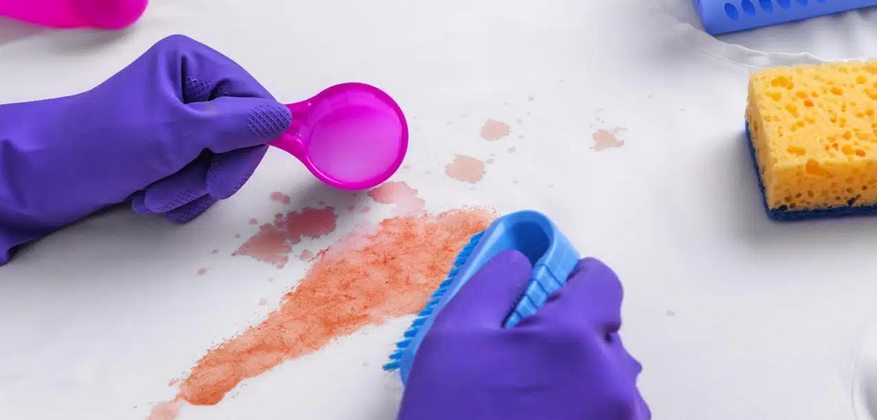 détachage détachant avant lavage tache frotter brosse