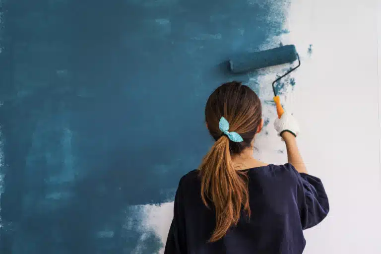 peinture mur au rouleau peindre