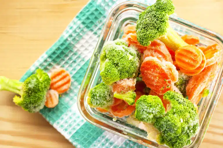 l&eacute;gumes congel&eacute;s d&eacute;cong&eacute;lation
