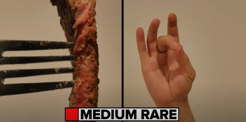 cuisson &agrave; point viande steak