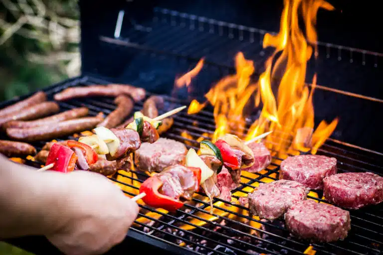flammes barbecue