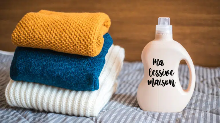 une d&eacute;tergent lessive linge