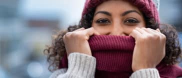 femme hiver bonnet &eacute;charpe froid