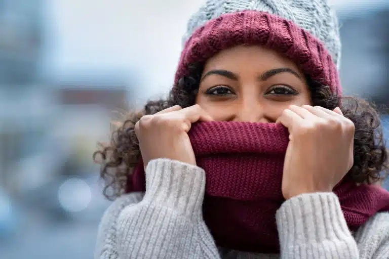 femme hiver bonnet &eacute;charpe froid