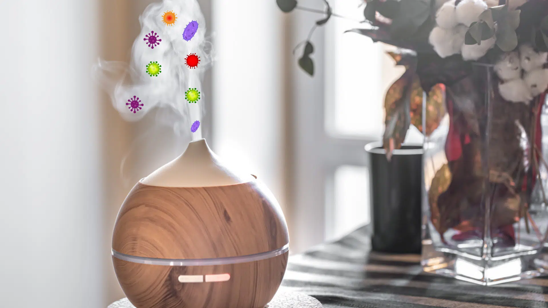 humidificateur d'air nettoyage microbes