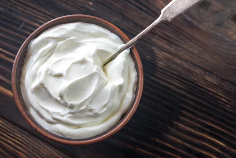 cr&egrave;me fra&icirc;che yaourt grec