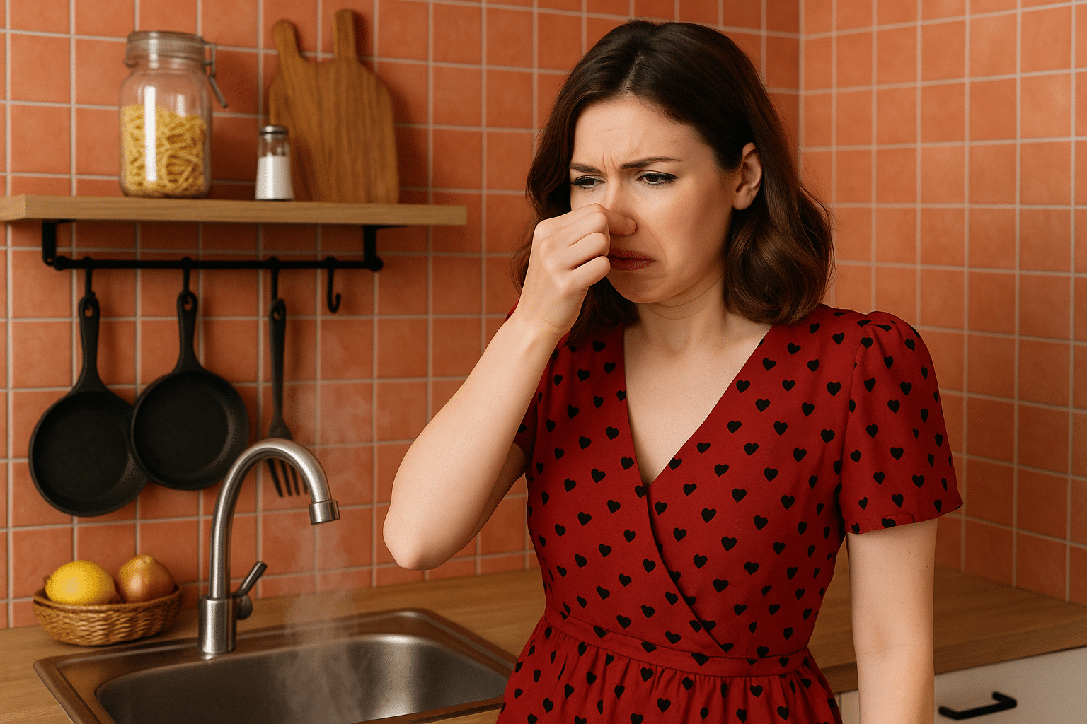 odeurs cuisine canalisations &eacute;vier