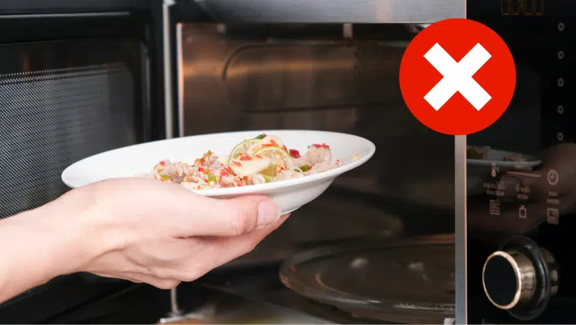 erreur micro-ondes couvercle