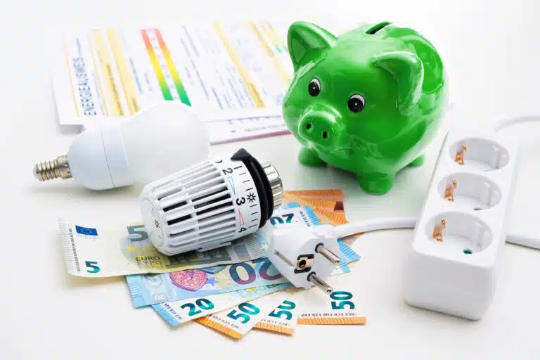 &eacute;conomies d'&eacute;nergie &eacute;lectricit&eacute; et gaz ampoule multiprise chauffage