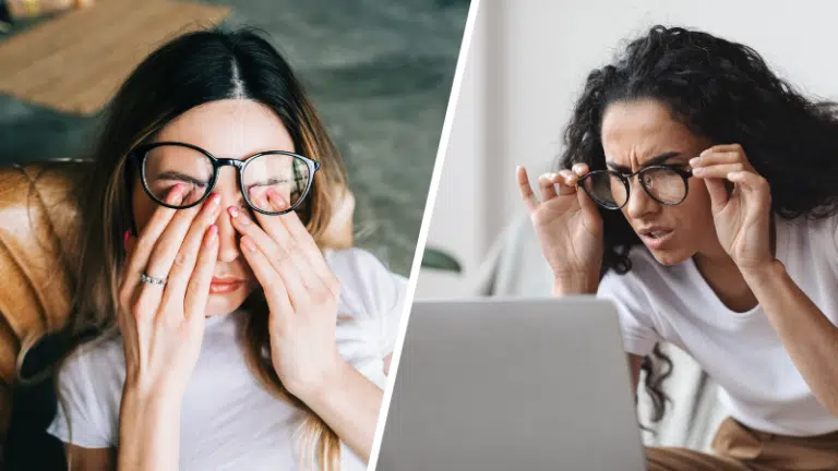 probl&egrave;me de vue fatigue oculaire trouble visuel hyperm&eacute;tropie hyperm&eacute;trope