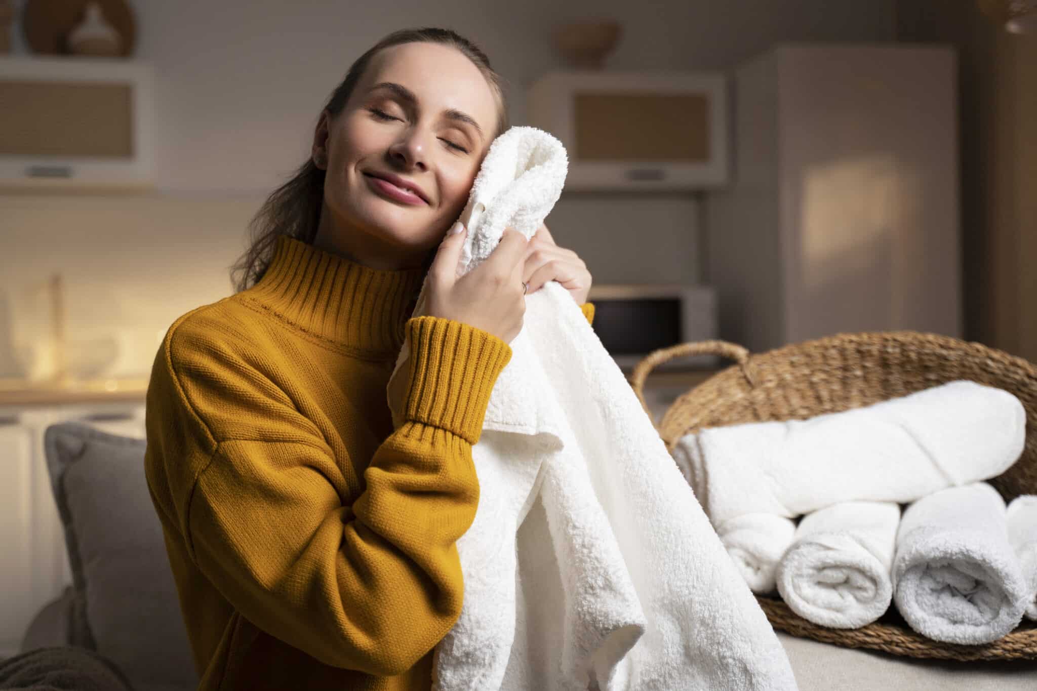entretien du linge serviettes serviette douce sans mauvaises odeurs