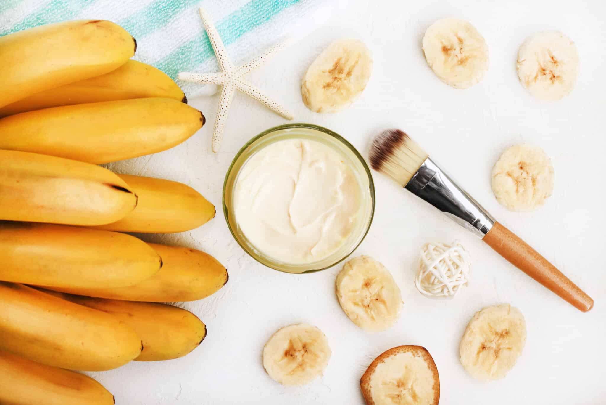 beaut&eacute; peau et cheveux banane masque maison