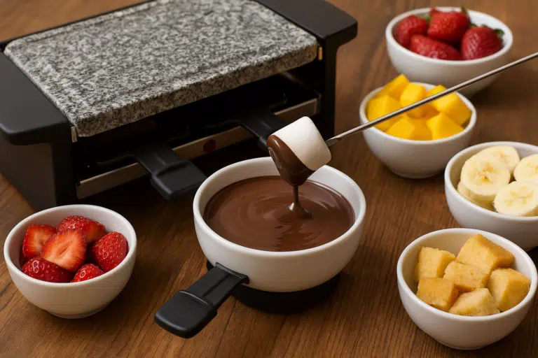 fondue au chocolat appareil &agrave; raclette