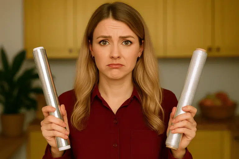 film alimentaire plastique ou papier aluminium
