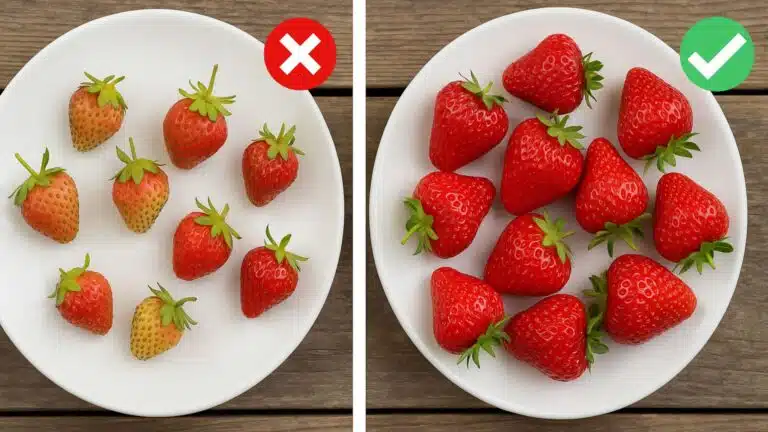 fraises du jardin potager petites et acides