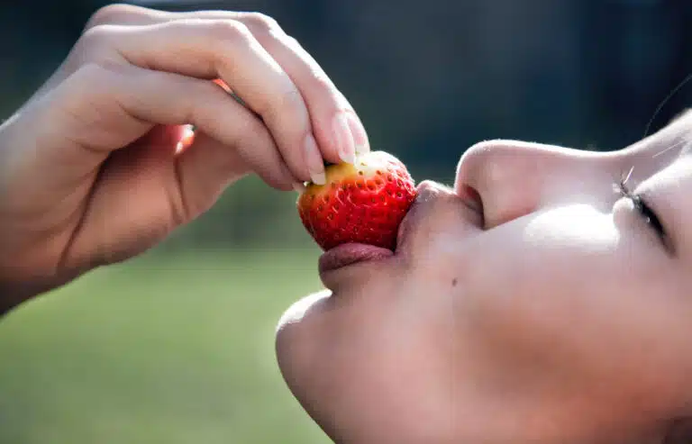 manger des fraises