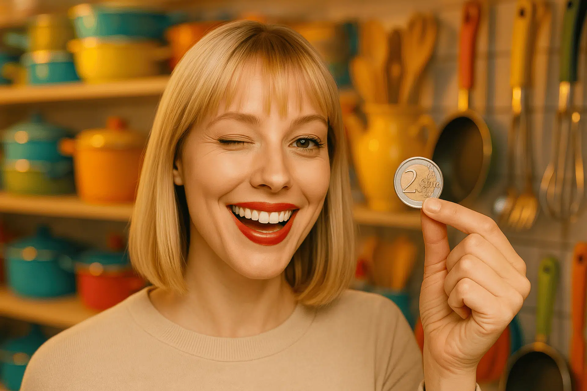 pi&egrave;ce de deux euros magasin achat discount pas cher articles de cuisine