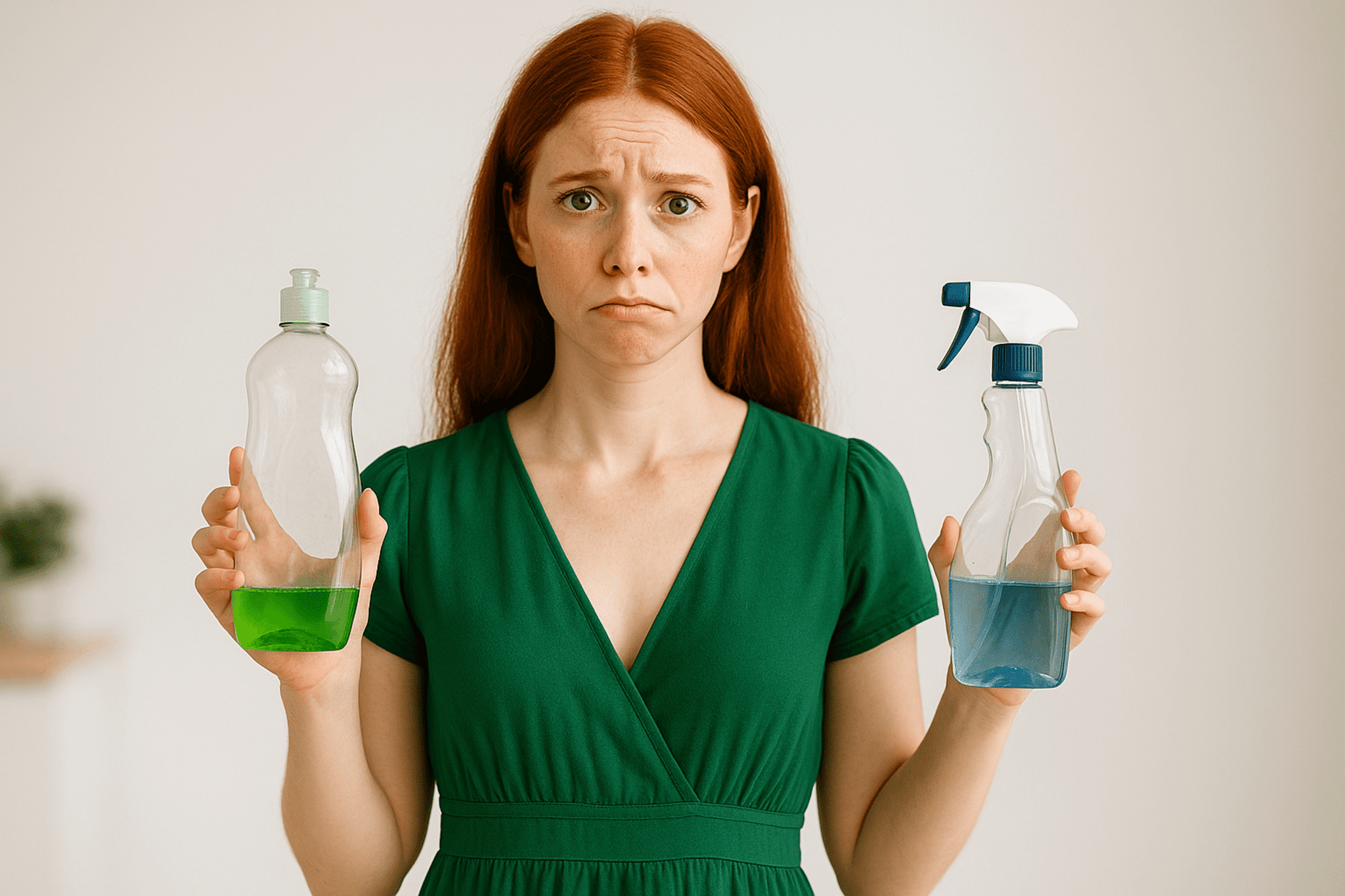 produits d'entretien m&eacute;nagers vides