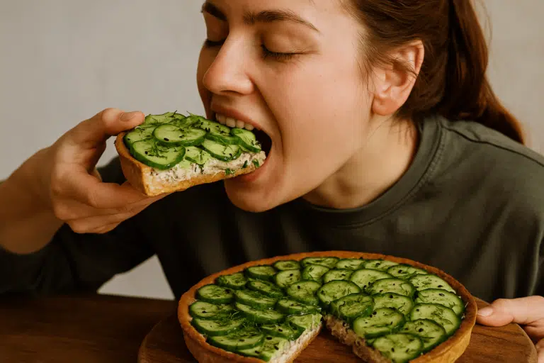tarte thon et concombre