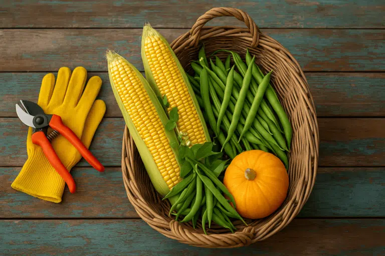 trois soeurs association trio potager haricots ma&iuml;s courges