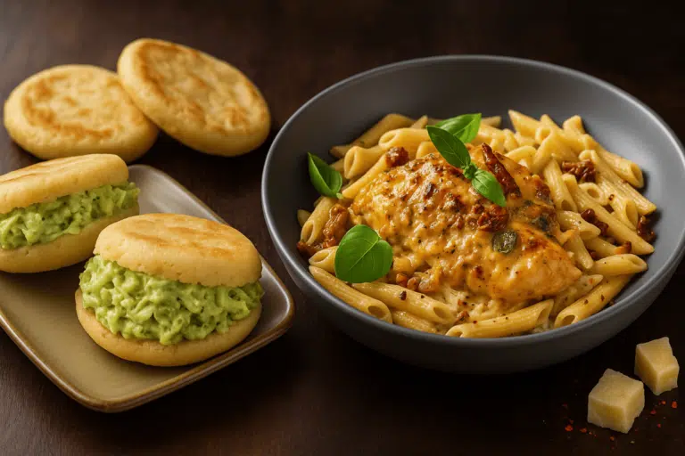arepas et marry me chicken recettes au poulet