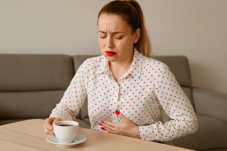 caf&eacute; &agrave; jeun ventre vide troubles digestifs &agrave; cause de la caf&eacute;ine