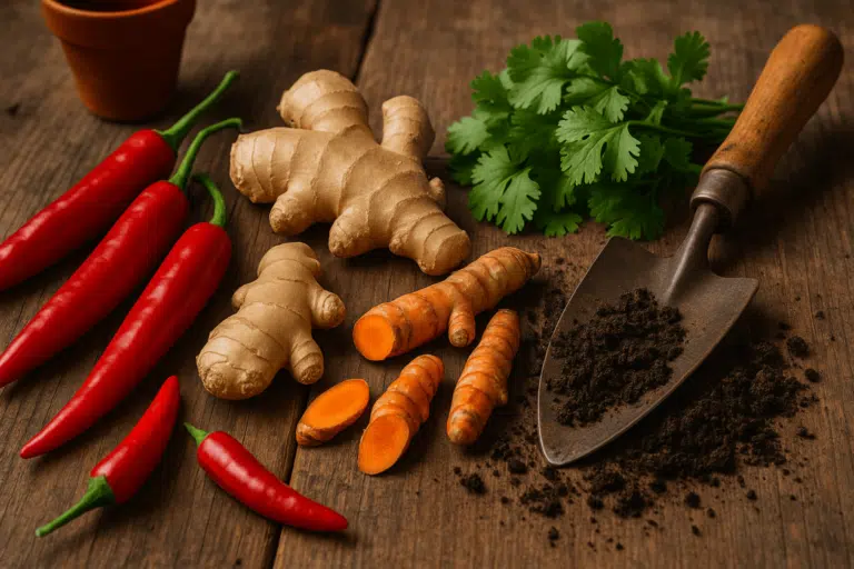culture des &eacute;pices au jardin potager