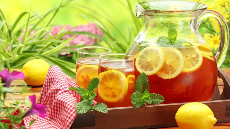 recettes de th&eacute; glac&eacute; maison