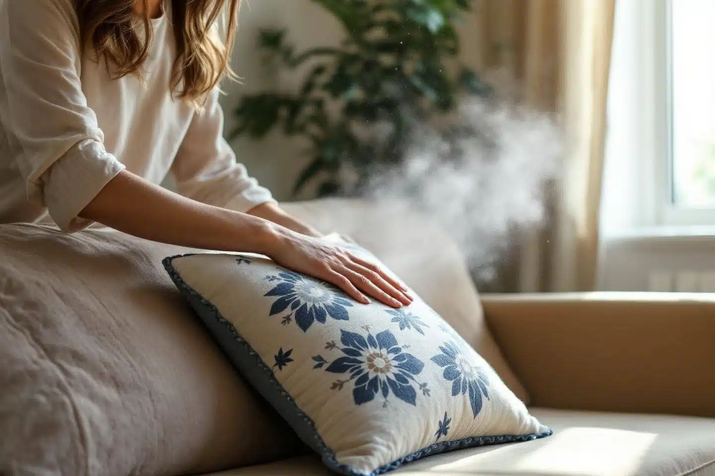 coussin poussi&egrave;re textiles allerg&egrave;nes