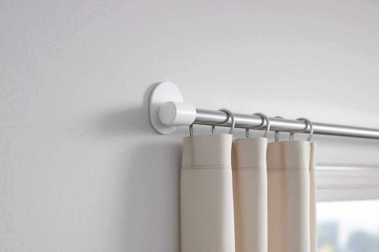 Tringle à Rideaux Extensible 167-305cm KAMANINA - Modèle Bronze Antique Robuste Pour Grands Rideaux