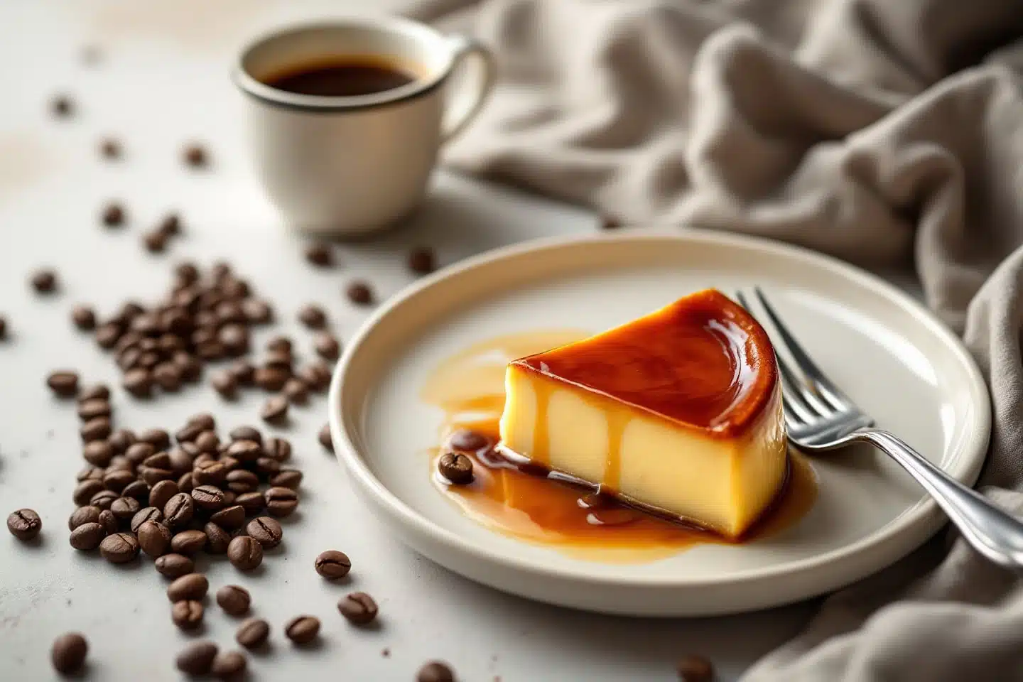 flan au caf&eacute;