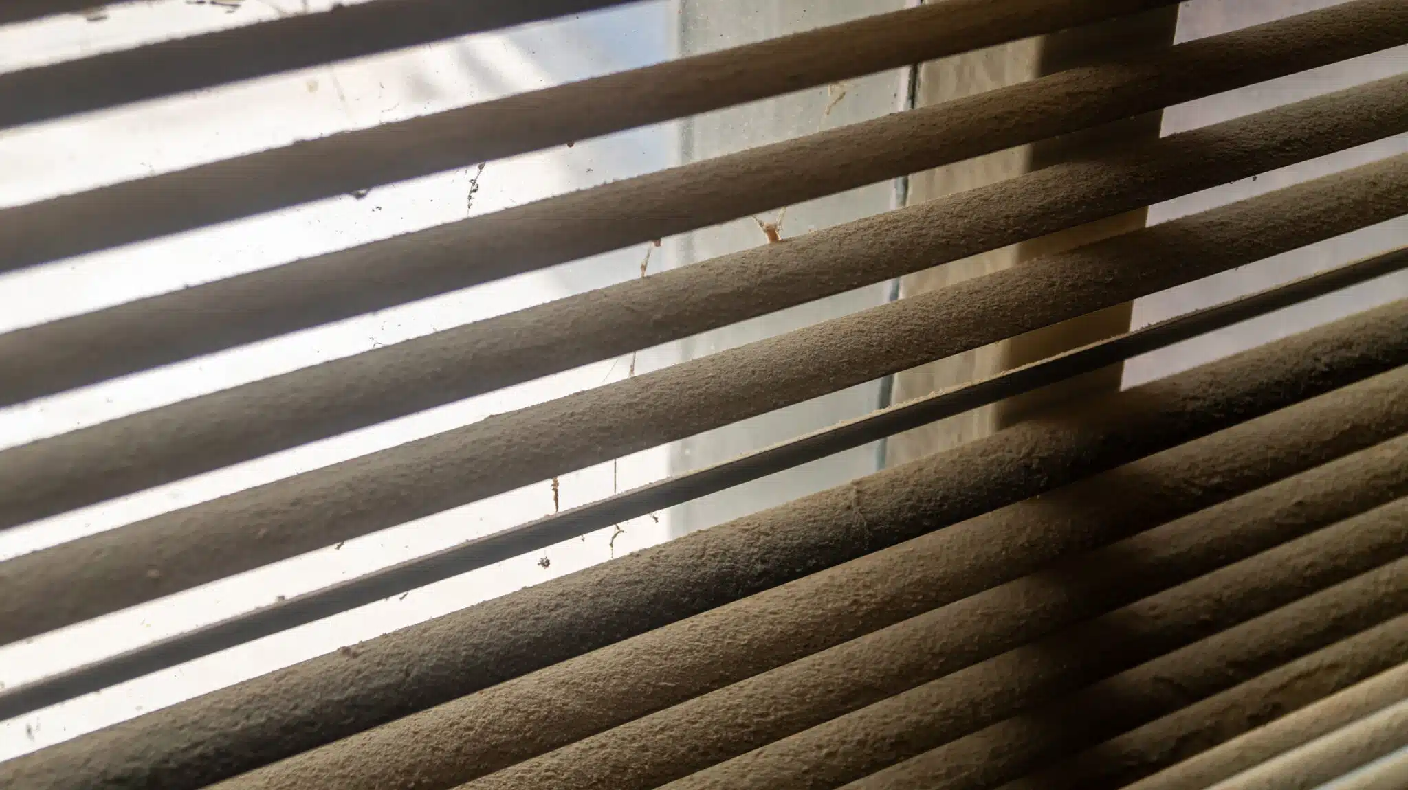 L'aspirateur en renfort : le pr&eacute;lavage indispensable avec stores ferm&eacute;s pour &eacute;liminer le gros de la poussi&egrave;re