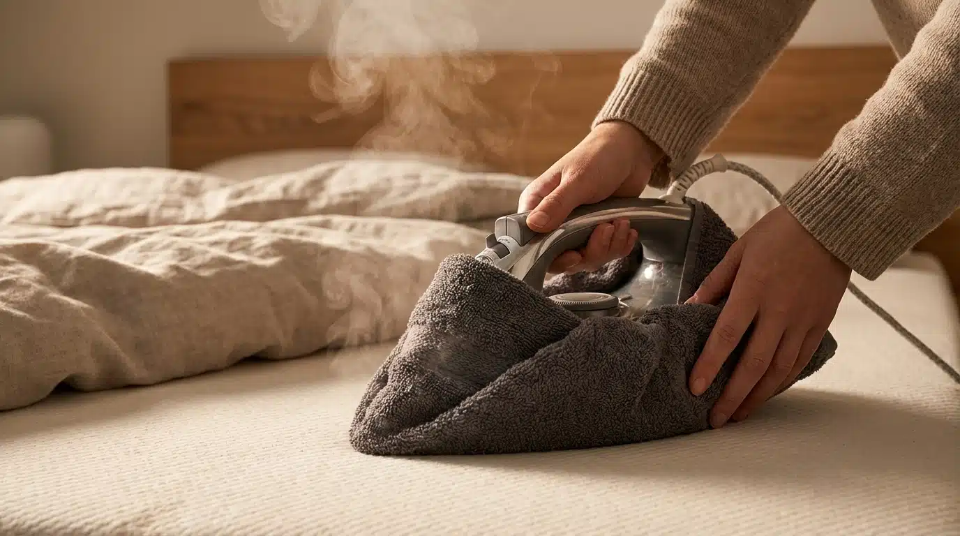 L'astuce du fer &agrave; repasser emmaillot&eacute; pour pulv&eacute;riser les taches et les odeurs ancr&eacute;es