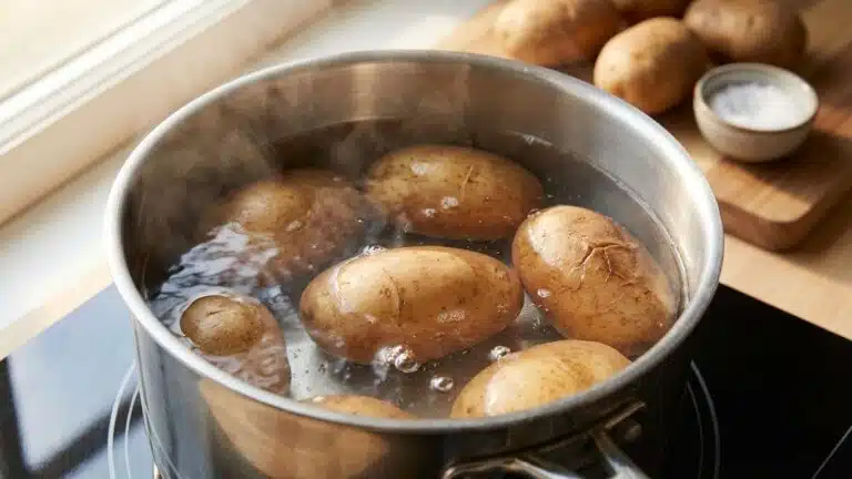 Cuire les pommes de terre &agrave; l&rsquo;eau sans qu&rsquo;elles &eacute;clatent : technique et timing