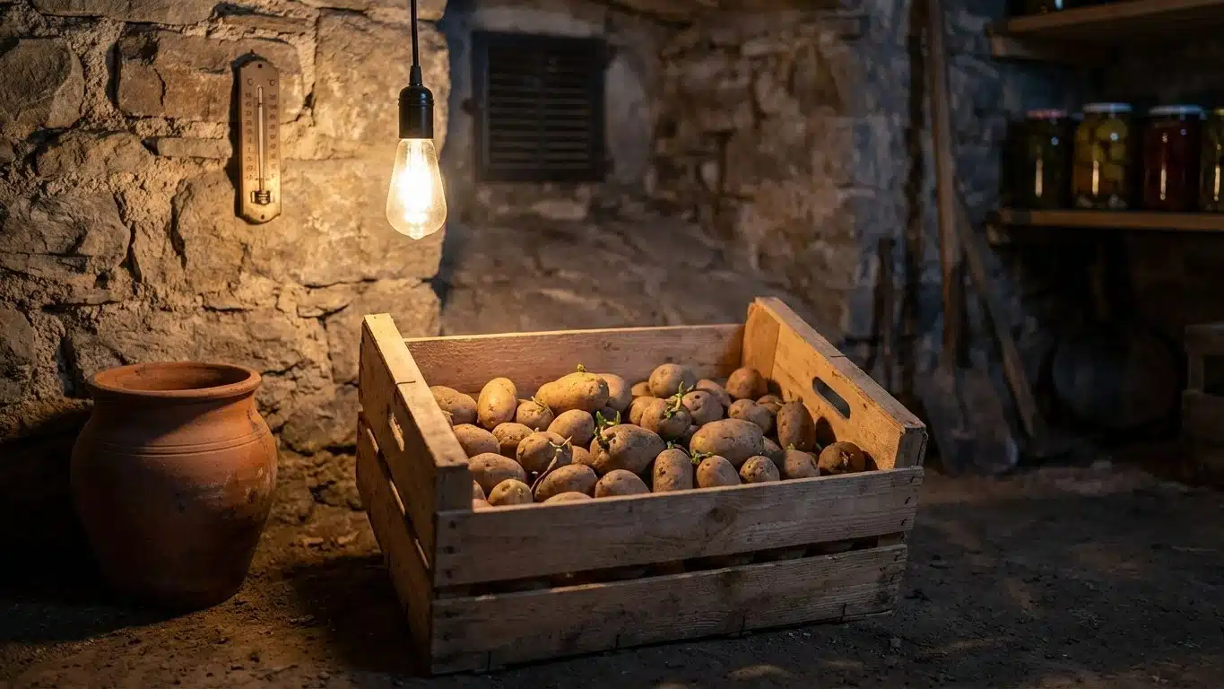 Conserver des pommes de terre &agrave; la cave : conditions id&eacute;ales et erreurs &agrave; &eacute;viter