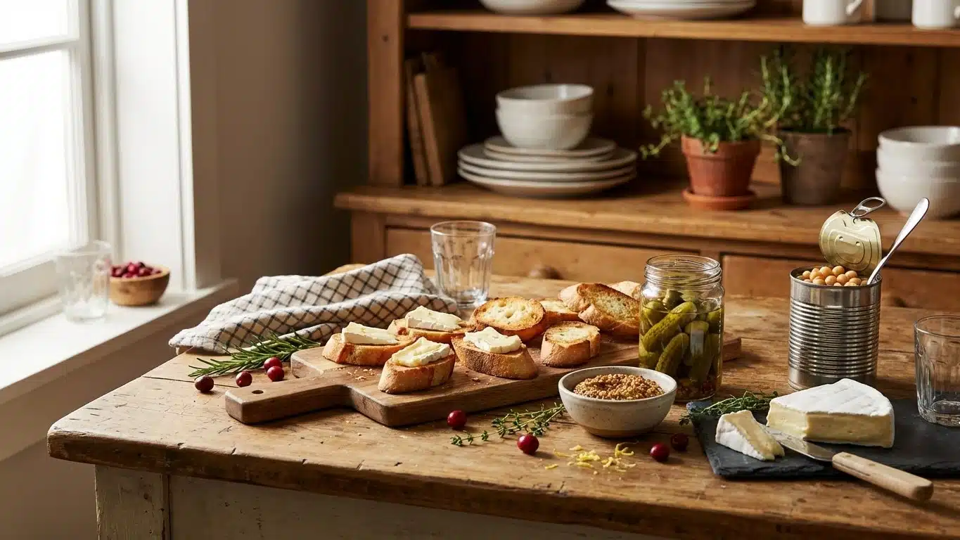 Ap&eacute;ritif de No&euml;l derni&egrave;re minute : recettes express avec ce que vous avez au frigo