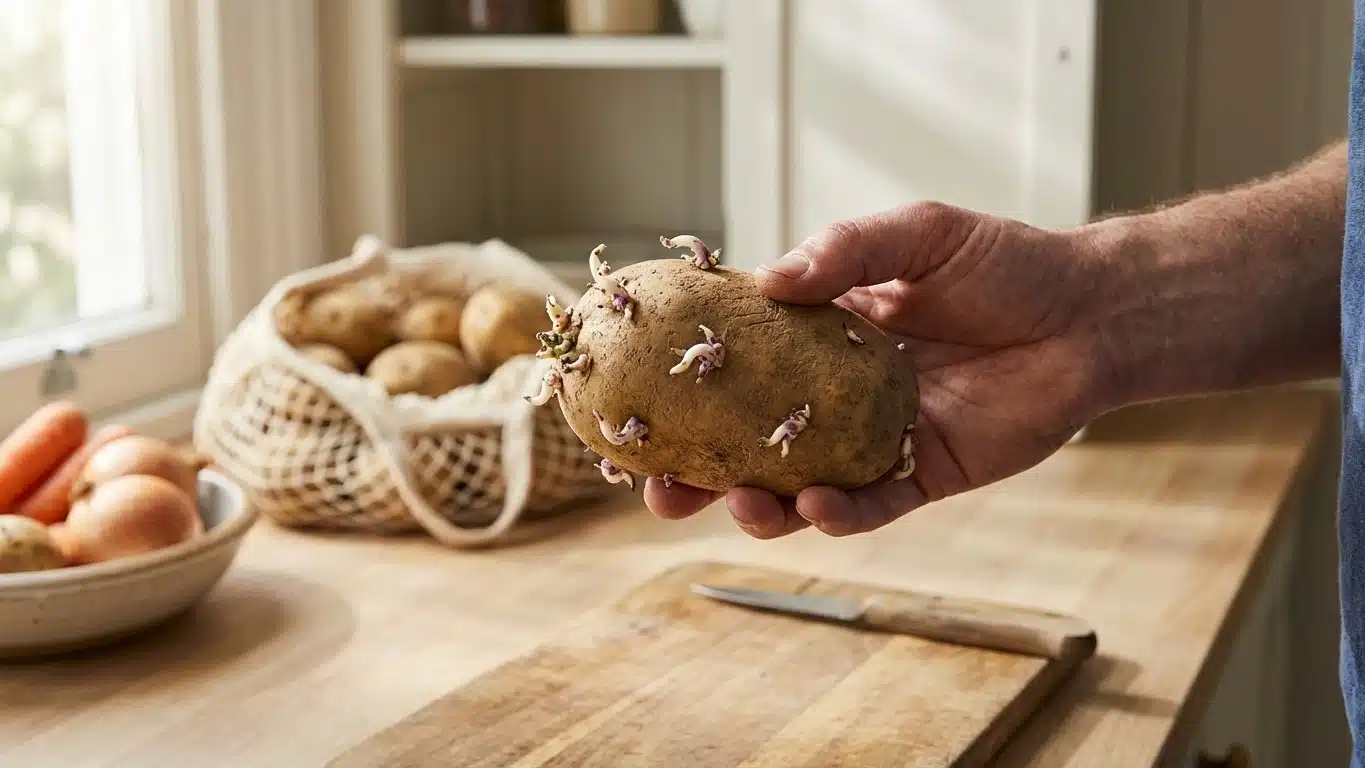 Pomme de terre germ&eacute;e : que faire (trier, &eacute;plucher, cuisiner ou jeter)
