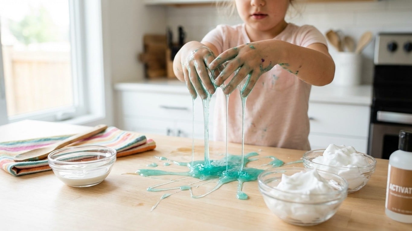 Slime trop liquide : comment le rattraper (&eacute;tape par &eacute;tape)