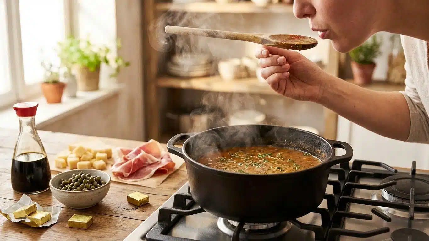 Sauce trop sal&eacute;e : comment rattraper avec les meilleures astuces (et les erreurs &agrave; &eacute;viter)