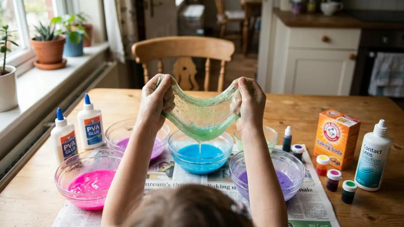 Activit&eacute; manuelle enfant 8 ans : slime (textures, couleurs, d&eacute;fis cr&eacute;atifs)