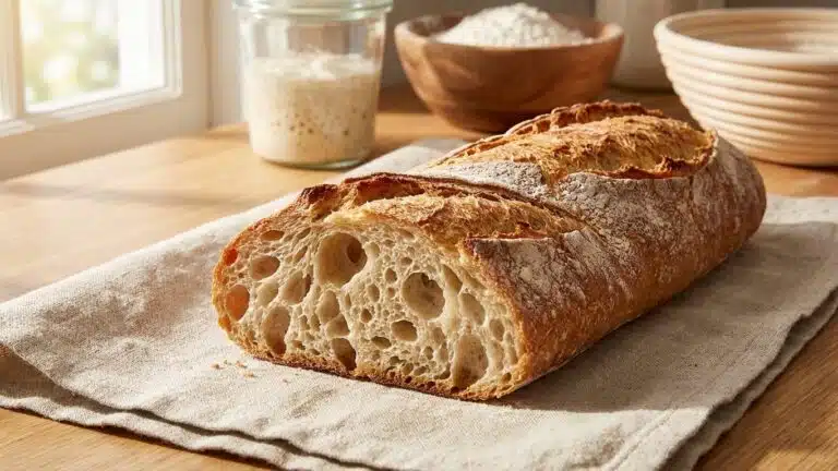 Baguette maison avec levure maison : croustillante comme chez le boulanger