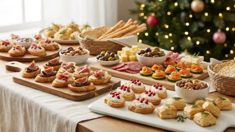 Buffet ap&eacute;ritif de No&euml;l pas cher : id&eacute;es gourmandes pour r&eacute;galer sans se ruiner