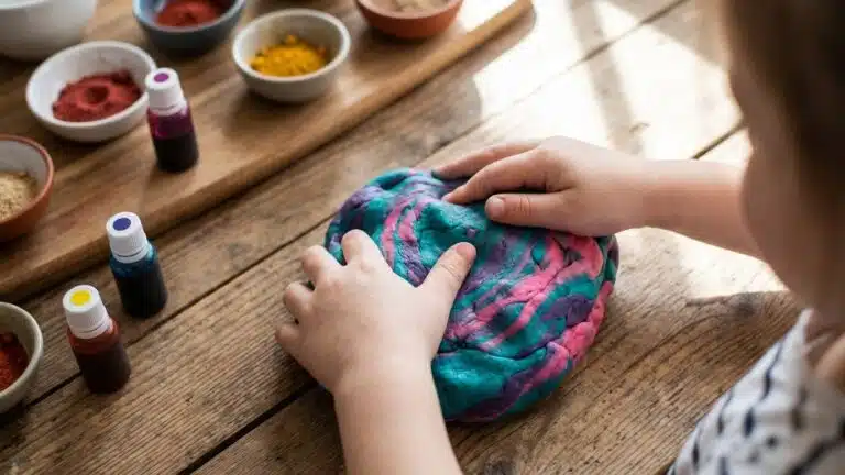 Colorer la p&acirc;te &agrave; sel : colorants, &eacute;pices, peinture dans la p&acirc;te (effet marbr&eacute;)