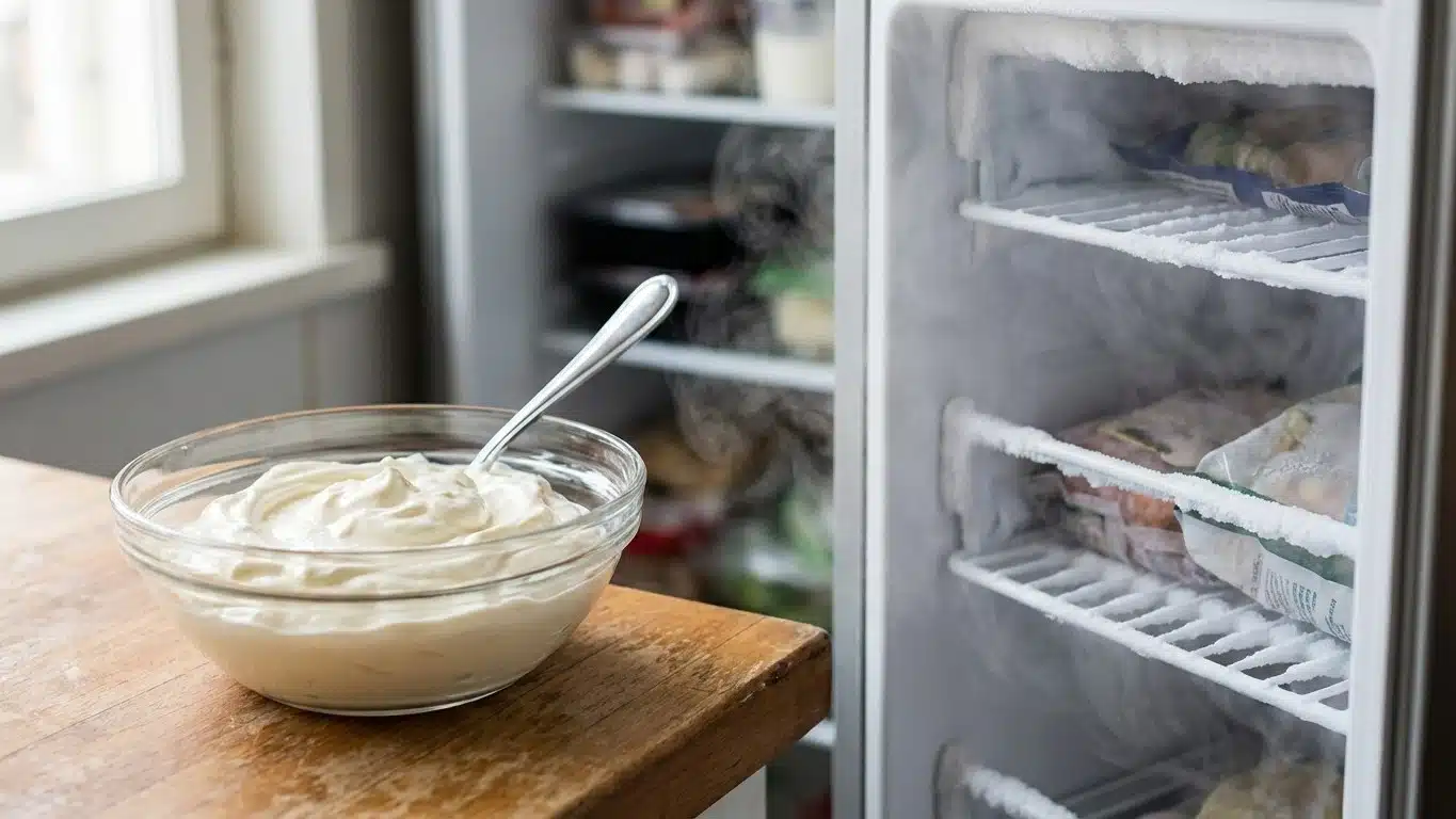 Congeler de la cr&egrave;me fra&icirc;che : possible ou pas ?