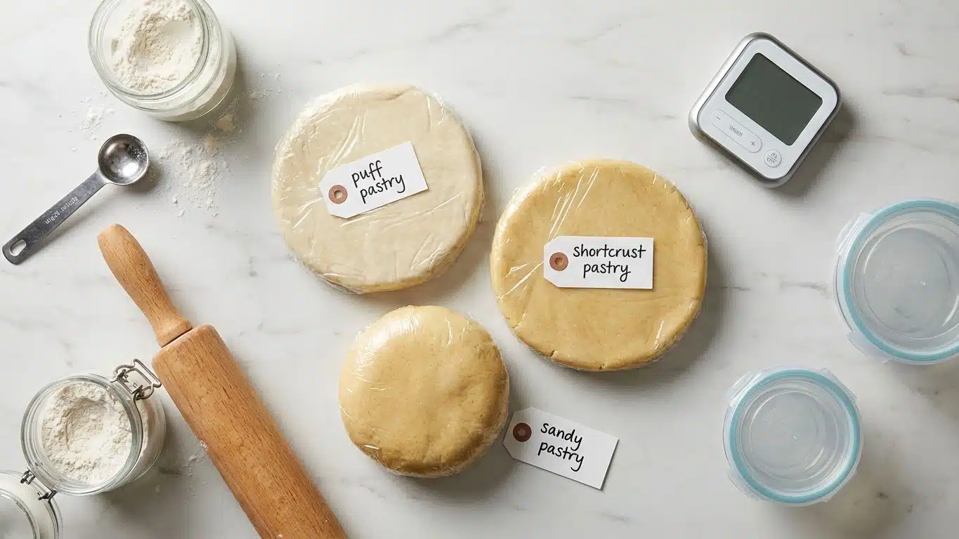 Congeler de la p&acirc;te &agrave; tarte crue : feuillet&eacute;e, bris&eacute;e et sabl&eacute;e