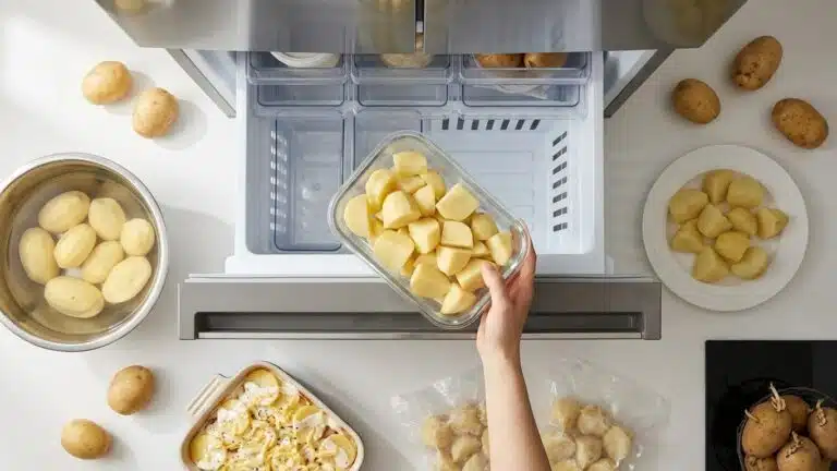 Conservation avanc&eacute;e : congeler les pommes de terre et pr&eacute;parer &agrave; l&rsquo;avance sans perdre en texture