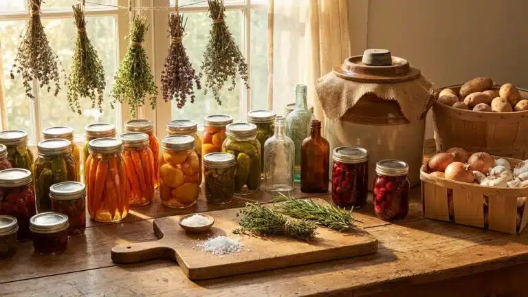 Conserver ses aliments sans cong&eacute;lateur : m&eacute;thodes naturelles et durables
